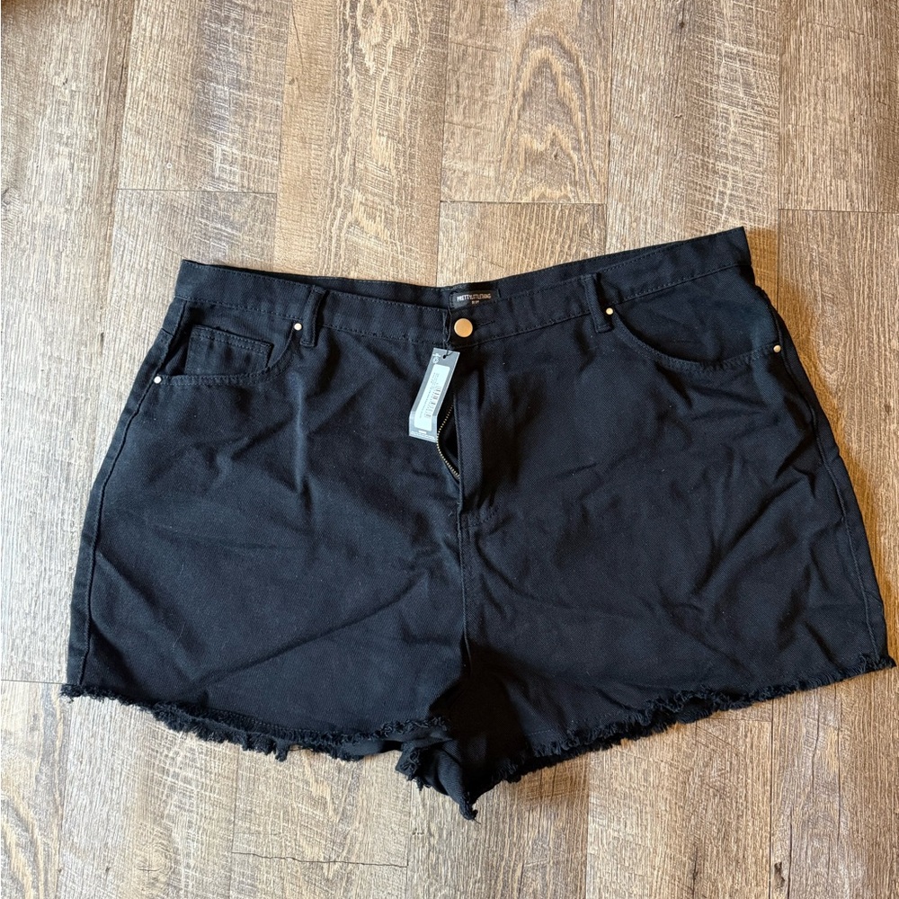 Black Denim Women's Shorts